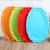 Round Disposal Plastic Plate Birthday Party Green Fruit Vegetables Tray Pp Plastic Insurance Plate