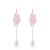 Internet Influencer Earrings Women's Japanese and Korean Pearl Earrings Super Fairy Hanging Earrings Long Flower Earrings Tassel Pendant Simple Graceful