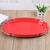 Round Disposal Plastic Plate Birthday Party Green Fruit Vegetables Tray Pp Plastic Insurance Plate