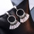 925 Silver Ear Studs Wind Chime Crystal Earrings Korean Silver Shiny Elegant Eardrops Earrings Factory Wholesale Direct Sales