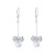 Crystal Earrings Women's Korean-Style Simple Bow Tie Earrings Sterling Silver Long Anti-Allergy Personality All-Match Factory Direct Sales Wholesale
