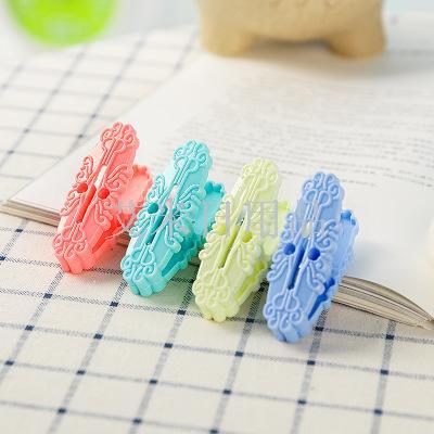 Sh-712-20 plastic clip creative clip wholesale plastic household drying socks and underwear clip