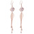 S925 Silver Long Fringe Earrings Fashion Elegant Zircon Earrings Eardrops Factory Direct Sales Wholesale Ear Hook Earrings