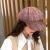 Qiu dong new style check octagonal hat female England art restores ancient ways painter cap cap cap is curbed all-roundly go with wool suede hat