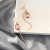 Sterling Silver Needle Gradient Colorful Drop-Shaped Crystal Earrings Korean Long Face Slimming Earrings Trendy Female Tassel Earrings