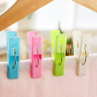 Sh-8044-24 pieces of large plastic windproof clip plastic colorful drying multi-functional clothes clip