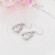 Korean Popular Trinkets Korean Elegant Accessories Women's Rhinestone Necklace Three-Piece Earrings Set Custom Wholesale