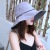 The new big brimmed hat Japanese students sun shade double stripe students art fan sun hat tide