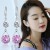 Manhuini Silver Earrings Ear Rings Earrings Women's Long Japanese and Korean-Style Synthetic Crystal Earrings Wholesale