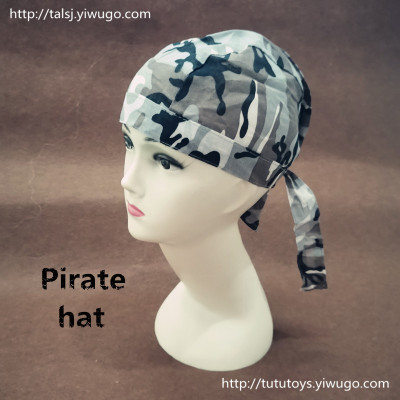Pirate hat, bandit cap, bandit gang, baotou cap, waiter cap, kitchen cap, motorcycle cap, stock