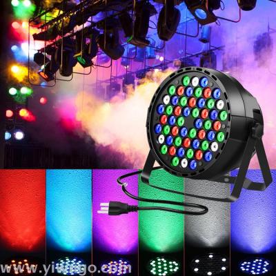 54 plastic par lights LED stage lights RGBW remote control par lights bar wedding stage lighting equipment wholesale