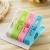 Sh-8044-24 pieces of large plastic windproof clip plastic colorful drying multi-functional clothes clip