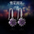 Korean Fashion Manhuini Ear Rings Exaggerated Ice and Snow Flower Rui Temperamental Earrings and Eardrops 20 Pieces Factory Wholesale