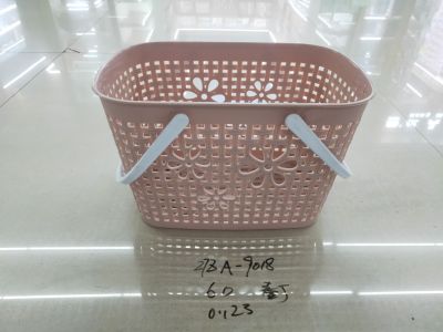 Plastic Bathroom Storage Basket Sundries Storage Organizing Basket Basket Vegetable Basket