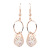 Korean Cute Mid-Length Earrings Fashion Ornament Gold-Plated Anti-Allergy Women's Earrings Factory Wholesale Direct Sales