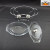 Df68080 Kitchen Hotel Oval Glass Stainless Steel Buffet Stove Buffy Alcohol Stove Video Heating Container