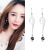 Pretty Girl Sterling Silver Stud Earrings Elegant Korean Unique Earring All-Match Simple and Cool Wind Net Red Earrings Trendy Popular