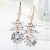 Fashion Korean DIY Ornament Women's Ear Hook Bow Zircon Gold-Plated Earrings Ornament Earrings Jewelry Ornament Wholesale