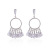 925 Silver Ear Studs Wind Chime Crystal Earrings Korean Silver Shiny Elegant Eardrops Earrings Factory Wholesale Direct Sales