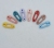 DIY eco-friendly resin drop rubber letter ABC accessories children rubber band clip mobile phone material packaging stick brooch