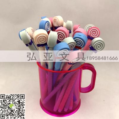 Cup shaped ballpoint pen lollipop rabbit cartoon shape ballpoint pen creative stationery gifts giant good writing