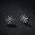 Sun Flower Ear Studs Wax Inlaid Exquisite Petite Earrings Temperament Wild Fashion Elegant Simple and Short Japanese and Korean Earrings