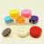 Cartoon seal round edge polychromatic DIY seal figurine seal shell with pad move seal bottom seal blank