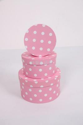 A Round three-piece gift box jewelry box happy candy box