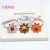 Korean Style Double Knotted Bamboo Hair Band Rubber Band Autumn Color Flower Five-Star Hair Band Headdress 2 Yuan Supply Wholesale