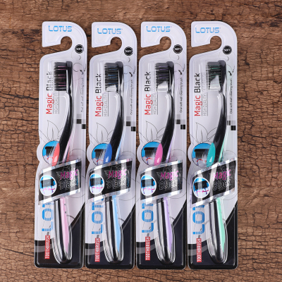 Spiral Quantum Fine Hair with Bristle Travel Toothbrush Sanitary Portable