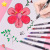 Snow Thin Girl Hand Account Color Pencil Hand Account Hand-Painted Color Gel Pen 05mm Water-Based Paint Pen Black Pen Red Pen U3