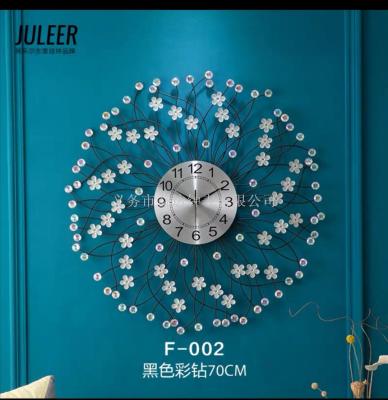 European Clock Wall Clock Living Room Decoration Personality Creative Fashion Mute Electronic Atmospheric Clock Modern Minimalist Quartz Clock