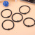 High Elastic Black Pearl Buckle Hair Ring 4mm Thick Simple Hairtie Small Gift Wholesale Gift