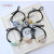 Korean Version of The Block Pearl Hair Fresh Minimalist New Rubber Band Bow Headdress Holster 2 Yuan Ornament Supply