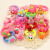 Korean Style Children's Small Flower Hair Ring Candy Color High Elastic Seamless Knitted Rubber Band Children's Hair Accessories Wholesale