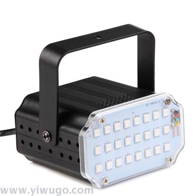 Mini LED 24 strobe lights RGB three-in-one full-color flash bar KTV nightclub lighting decoration