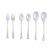 Factory Direct Sales Disposable PS Plastic Spoon Transparent Crystal Spoon Crystal Spoon Takeaway Meal Spoon Spoon Wholesale