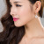 Rose Gold Earrings Zircon Earrings Flower Fashion Korean Style Exaggerated Female Earrings Factory Direct Sales Wholesale