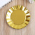 Disposable round Eco-friendly Material Golden Tray Cake Plate Pastry Dessert Sushi Plate Dining Household Plate