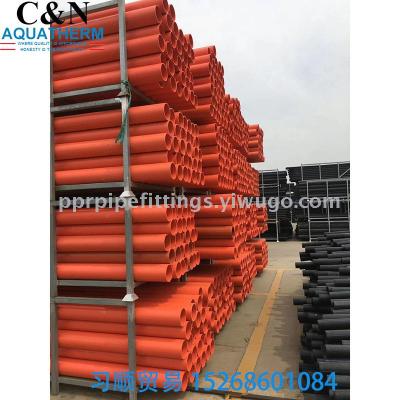 MPP Electric Cable Conduit Pipe PE Water Supply Pipe PVC-U Pipe Fittings Plastic Tubes 