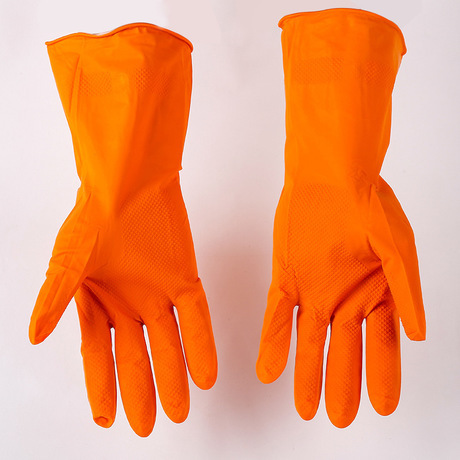 impregnated latex household cleaning gloves garden kitchen and bathroom car wash non-slip waterproof non-slip industrial gloves 60g