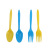 Disposable Spoon Fork Set Fruit Fork Cake Fork Plastic Independent Packaging Dessert Spoon Cutlery Wholesale