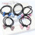 Two-in-One Red Bead Crystal Hair Tie Candy Color Headband Personality Hair Band Hair Accessories Hair Rope Wholesale