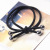 Korean Style Jelly Color 4 Beads Hair Rope Black Knotted Hair Band Lady Hair Rope Stall Supply 1 Yuan 2 Yuan Wholesale
