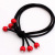 6 PCs Red Bead Diamond Hair Ring Hair Accessories Small Cherry Red Bead Hair Rope Korean Style Yiwu Headdress Hair Band Wholesale