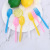 Disposable Spoon Fork Set Fruit Fork Cake Fork Plastic Independent Packaging Dessert Spoon Cutlery Wholesale