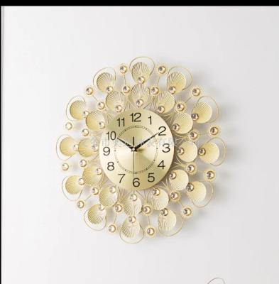 Modern Art Wall Clock Clock Living Room Personality Fashion Shell Minimalist Creative Wall Clock Quartz Mute Home Clock