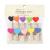1df-12 small wooden clip creative color heart photo clip note clip send 2 m hemp photo wall decoration
