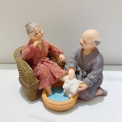 Old man old woman resin gift gift old man birthday gift room bedroom creative decoration small decorations