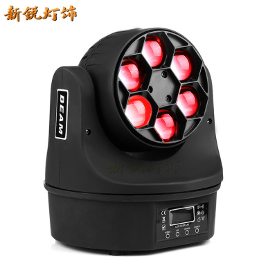 Factory direct 6 bee-eye lights LED moving head speed light RGBW4 in one KTV performance stage lights wholesale